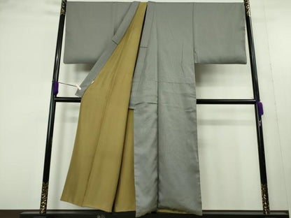 平和屋本店●極上　男性　銀座もとじ　お召　キングサイズ　たとう紙付き　逸品　DZAC0249kh6