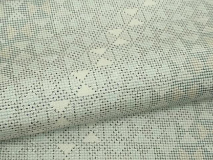 平和屋本店●極上　本場大島紬　白大島　7マルキ　斜線文　逸品　DZAC0255kh6