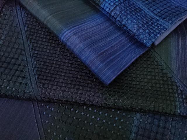平和屋本店●極上　中国三大刺繍　スワトウ刺繍　汕頭刺繍　訪問着　紬地　逸品　DZAC0260kh6