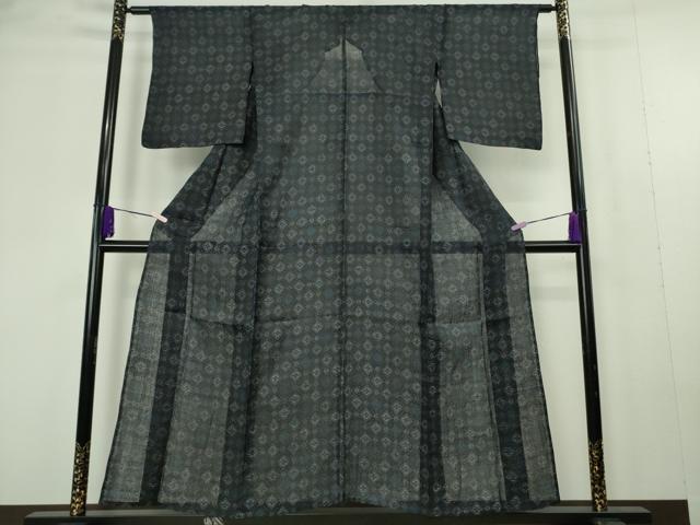 平和屋本店＊極上　夏物　重要無形文化財　本場宮古上布　苧麻　菱文　逸品　DZAC0272kh6