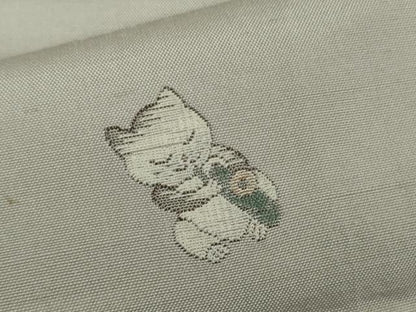 平和屋着物∞極上　京の名門・菱屋六右ェ門　紬　長羽織　猫　楽器　逸品　DZAC0286kh6