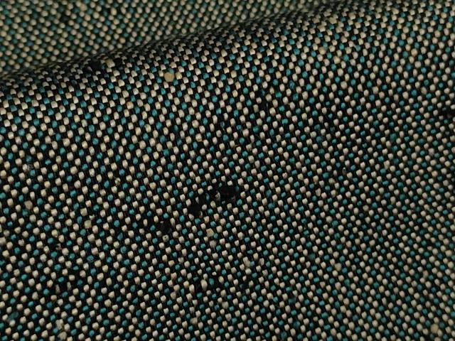 平和屋着物∞希少　ざざんざ織　単衣　道中着　ロング丈　逸品　DZAC0293kh6