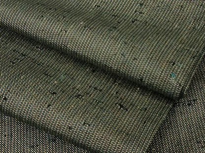 平和屋着物∞希少　ざざんざ織　単衣　道中着　ロング丈　逸品　DZAC0293kh6