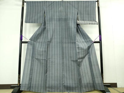 平和屋本店＊極上　夏物　本場琉球絣　夏琉球　漢那ツル作　間道　反端付き　逸品　DZAC0311kh6
