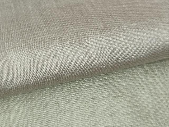 平和屋本店▽極上　インド・アッサム　野蚕糸　手織　ムガシルク　単衣　訪問着　横段文　逸品　DZAC0366kh6