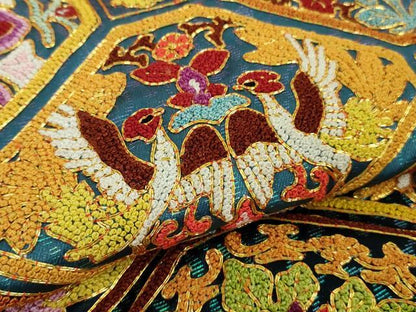 平和屋本店●最高級　中国三大刺繍　総相良刺繍　駒刺繍　色打掛　和装　婚礼　結婚式　花嫁　鳳凰花唐草文　金糸　逸品　DZAC0381kh6