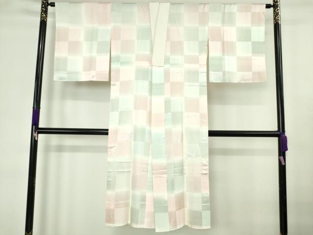 平和屋本店●極上　本加賀友禅作家　藤村建雄　訪問着・長襦袢(無双仕立て)セット　花鳥文　灰桜色地　暈し染め　逸品　DZAC0383kh6