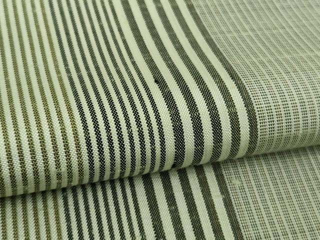 平和屋本店●極上　能州紬　絲藝苑　上島洋山　間道　ますいわ屋扱い　逸品　DZAC0386kh6