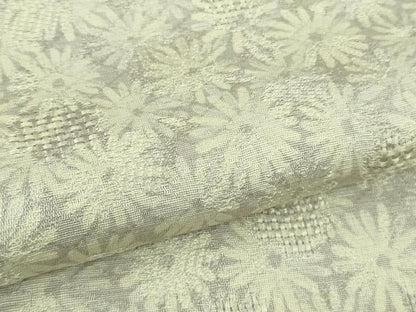 平和屋着物●極上　小紋　お召地　菊尽くし　ロング丈　逸品　DZAC0400kh6