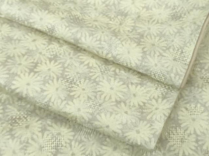 平和屋着物●極上　小紋　お召地　菊尽くし　ロング丈　逸品　DZAC0400kh6