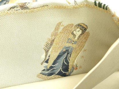 平和屋着物●極上　西陣　六通柄袋帯　唐織　星座　金糸　証紙付き　逸品　未使用　DZAC0404kh6