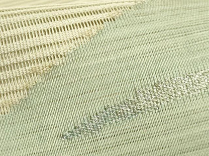 平和屋着物＊極上　夏物　絽綴れ　八寸名古屋帯　流水花文　金銀糸　逸品　未使用　DZAC0421kh6