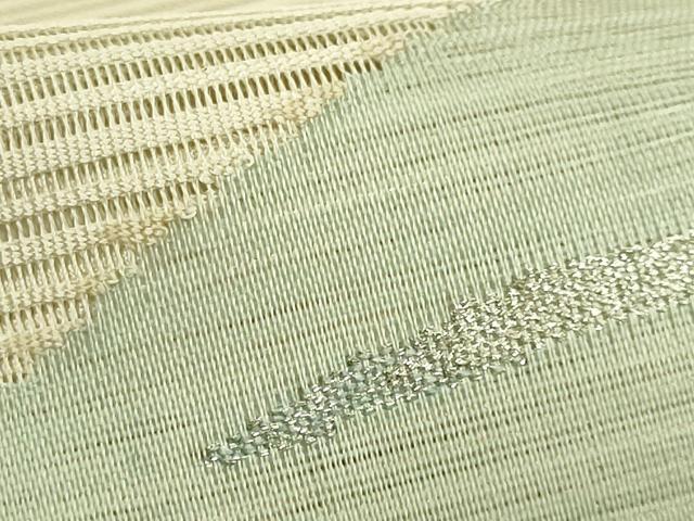 平和屋着物＊極上　夏物　絽綴れ　八寸名古屋帯　流水花文　金銀糸　逸品　未使用　DZAC0421kh6