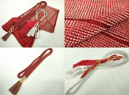 平和屋本店●極上 振袖・長襦袢(無双仕立て・半衿刺繍)・袋帯・帯揚げ・帯締め(LANVIN)セット 刺繍 花蝶文 黒地　銀彩　逸品　DZAC0519kh6