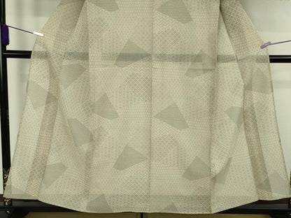 平和屋着物＊極上　夏物　本塩沢　夏塩沢　110亀甲　切嵌　逸品　DZAC0562kh6