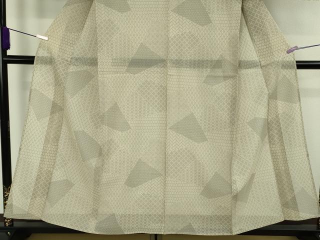 平和屋着物＊極上　夏物　本塩沢　夏塩沢　110亀甲　切嵌　逸品　DZAC0562kh6