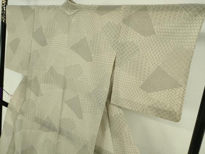 平和屋着物＊極上　夏物　本塩沢　夏塩沢　110亀甲　切嵌　逸品　DZAC0562kh6