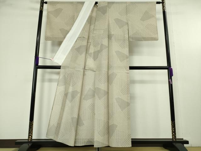 平和屋着物＊極上　夏物　本塩沢　夏塩沢　110亀甲　切嵌　逸品　DZAC0562kh6