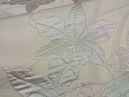 平和屋着物■六通柄袋帯 カトレア 銀糸 逸品 n-ea0182