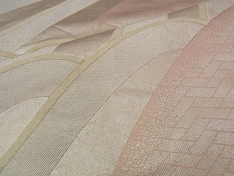 平和屋着物■六通柄袋帯 唐織 立波文 銀糸 逸品 n-ea0187