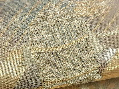 平和屋着物■六通柄袋帯 流水風景松花文 金銀糸 逸品 n-ea0234