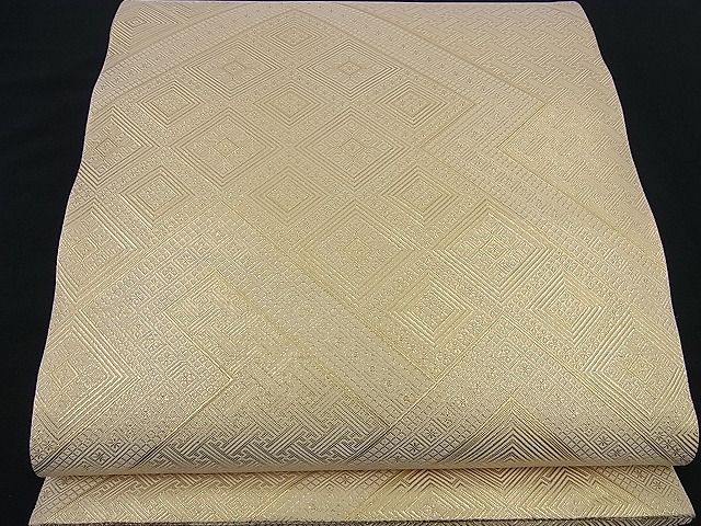 平和屋着物■佐賀錦　六通柄袋帯　　道長吉祥文　金糸　逸品　n-ea0267