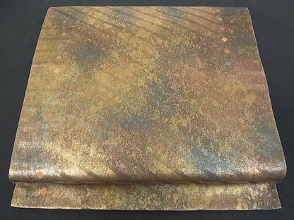 平和屋着物■六通柄袋帯　霞文　箔楽　引箔　逸品　et1368