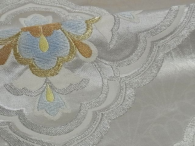 平和屋着物■六通柄袋帯 唐織 正倉院花文 金銀糸 逸品 ev0170