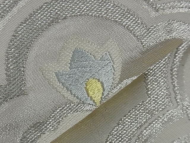 平和屋着物■六通柄袋帯 唐織 正倉院花文 金銀糸 逸品 ev0170