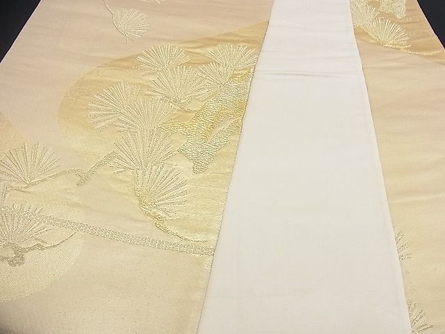 平和屋着物■六通柄袋帯　浜松文　金糸　逸品　n-ev0335