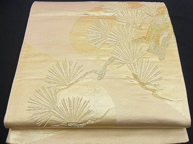 平和屋着物■六通柄袋帯　浜松文　金糸　逸品　n-ev0335