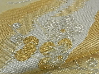 平和屋着物■六通柄袋帯 流水枝松梅文 金銀糸 逸品 ev0598