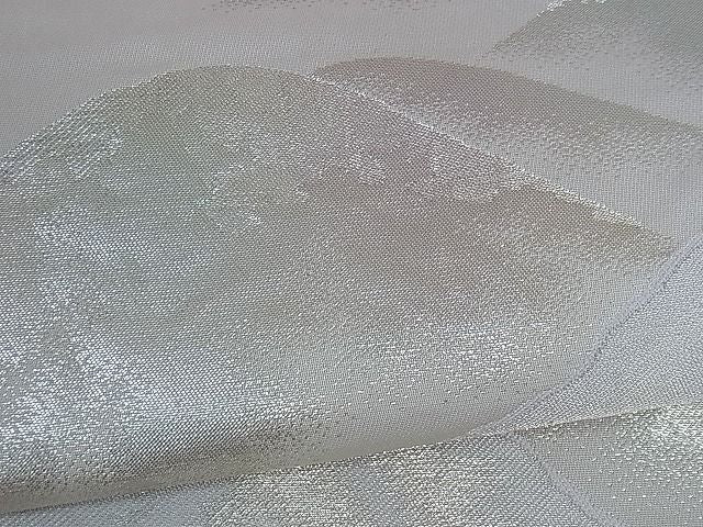 平和屋着物■六通柄袋帯 遠山文 銀糸 逸品 ev0966