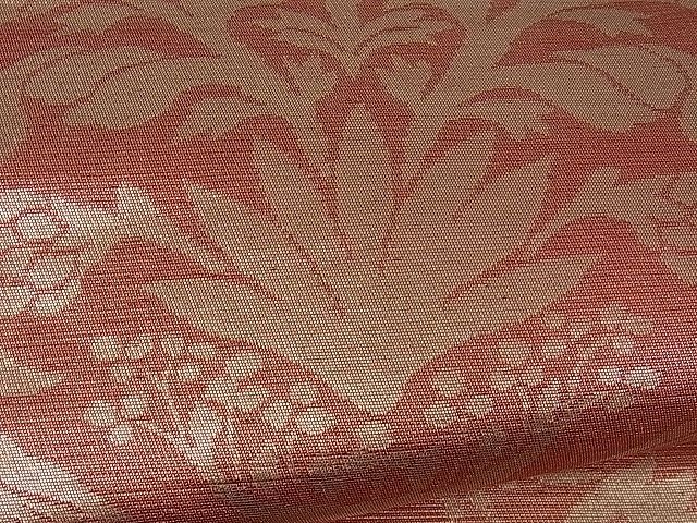 平和屋着物■六通柄京袋帯 向かい鳥花唐草文 金糸 逸品 ev1111