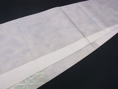 平和屋着物■六通太鼓柄袋帯 唐織 竹 銀糸 逸品 ev1112