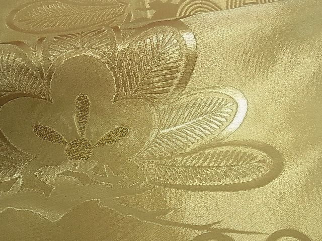 平和屋着物■六通柄袋帯 松 金糸 ev1138