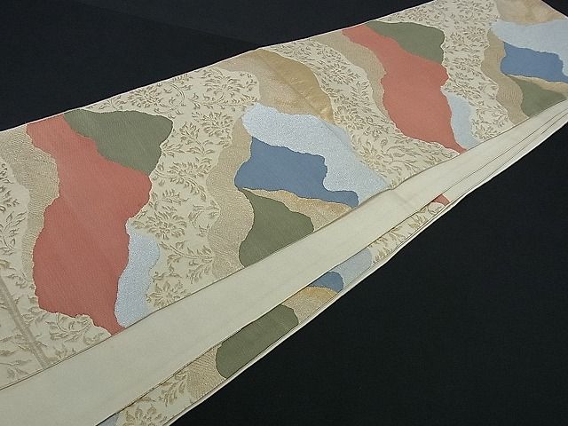 平和屋着物■六通柄 本袋帯 道長吉祥文 金銀糸 逸品 ev1140