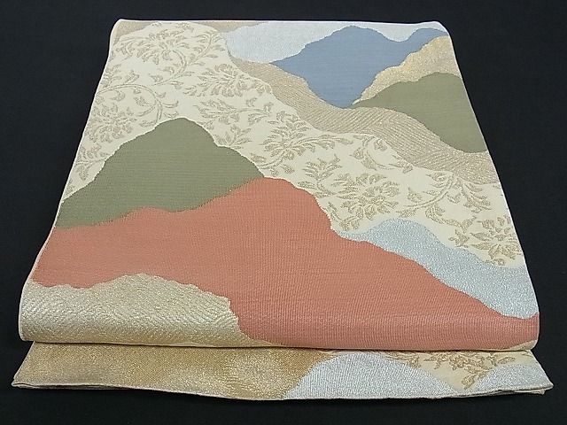 平和屋着物■六通柄 本袋帯 道長吉祥文 金銀糸 逸品 ev1140