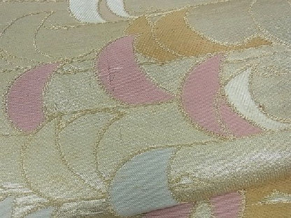 平和屋着物■六通柄 本袋帯 飛鶴文 金糸 逸品 ev1165