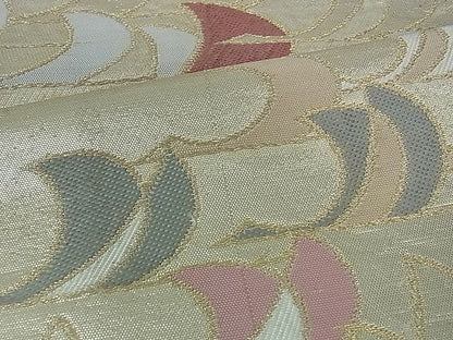 平和屋着物■六通柄 本袋帯 飛鶴文 金糸 逸品 ev1165
