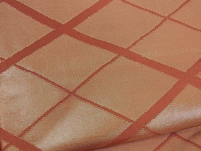 平和屋着物■六通柄 本袋帯 菱重ね文 金糸 逸品 ev1193