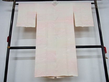 平和屋着物■長襦袢 袷 立波文 暈し染め 正絹 逸品 A-ex5030