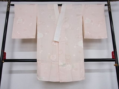 平和屋着物■長襦袢 無双仕立て 舞花文 正絹 逸品 A-ex5429
