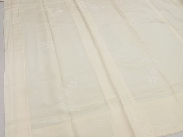 平和屋着物■長襦袢 無双仕立て 枝花文 正絹 逸品 B-ey2337
