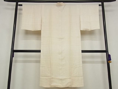 平和屋着物■長襦袢 袷 草花地紋 正絹 逸品 B-ey2802