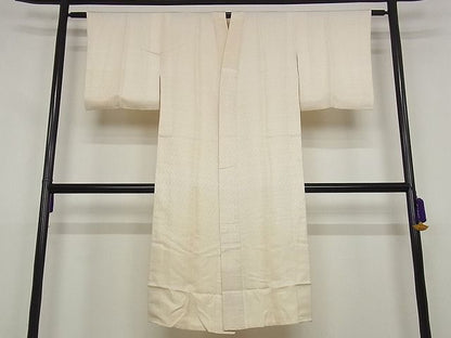 平和屋着物■長襦袢 袷 草花地紋 正絹 逸品 B-ey2802