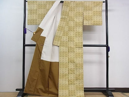 平和屋着物■上質な紬 吉祥文 逸品 fb4836