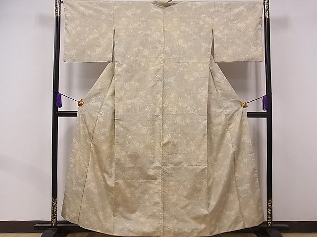 平和屋着物■上質な紬　楓文　逸品　fb7102