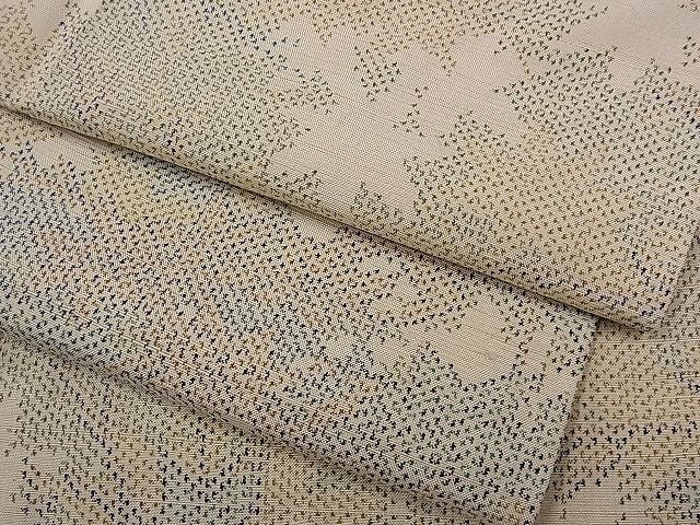 平和屋着物■上質な紬　楓文　逸品　fb7102