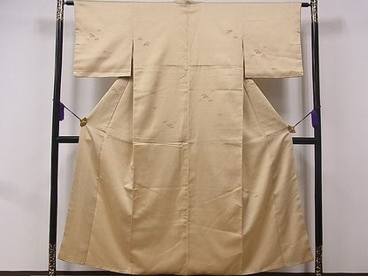 平和屋着物■上質なお召 松 逸品 fb7511